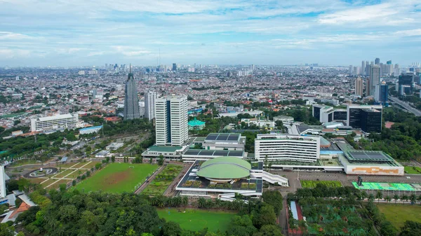 Aerial View Indonesia Parliament Complex Which Also Known Dpr Mpr — Stock Photo, Image