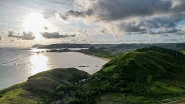 Mandalika devresinin tam pist görüntüsü. Endonezya 'daki uluslararası mandalika devresi. Lombok, Endonezya, 22 Mart 2022