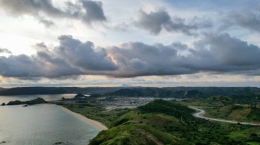 Mandalika devresinin tam pist görüntüsü. Endonezya 'daki uluslararası mandalika devresi. Lombok, Endonezya, 22 Mart 2022