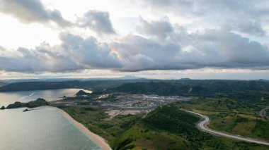 Mandalika devresinin tam pist görüntüsü. Endonezya 'daki uluslararası mandalika devresi. Lombok, Endonezya, 22 Mart 2022