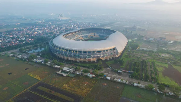 Aerial View Beautiful Scenery Gelora Bandung Lautan Api Gbla Football — Stockfoto