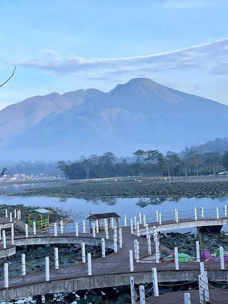 Blick Auf Situ Bagendit Ist Ein Berühmter Touristenort Garut Mit — Stockfoto