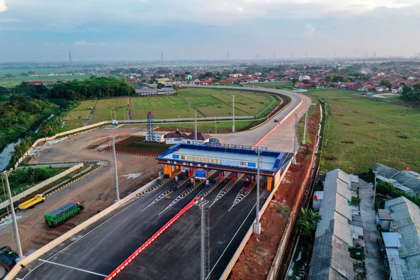 Vista Aérea Novo Estaleiro Construção Estradas Tambun Bekasi Indonésia Junho — Fotografia de Stock