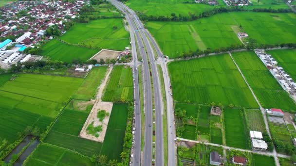 Aerial View Extraordinary Beautiful Mataram City Lombok Indonesia July 2022 — Stockvideo