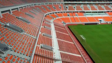Endonezya Takımı için yeni Tribün futbol stadyumunun inşaatı. Jakarta Uluslararası Stadyumu Kuzey Jakarta 'da. Jakarta, Endonezya, 5 Ekim 2022