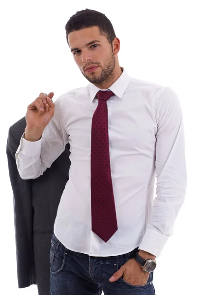 Young man in casual office attire — Stock Photo, Image