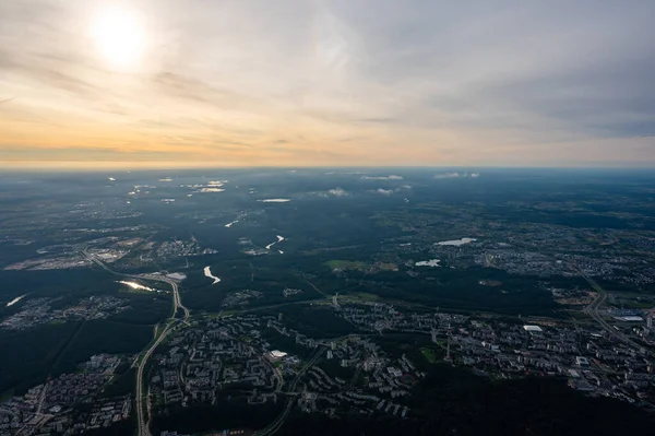 Vue Panoramique Sur Partie Sud Ouest Vilnius Capitale Lituanie Depuis — Photo
