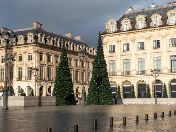 Paris Fransa Aralık 2021 Yılı Lüks Mağazası Olan Vendome Bakın — Stok fotoğraf