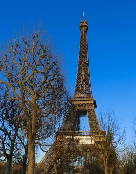 Париж Франція Січня 2022 Найчастіше Відвідують Туризм Світі Вид Риштування — стокове фото