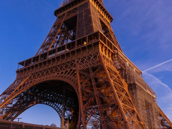 Париж Франція Січня 2022 Найчастіше Відвідують Туризм Світі Вид Риштування — стокове фото