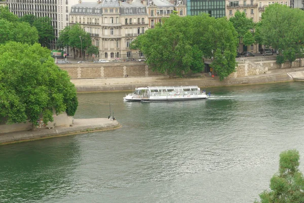 Paris Frankreich Mai 2022 Berühmtes Touristenboot Auf Der Seine Der — Stockfoto