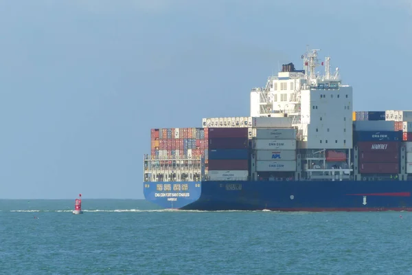 Havre France June 2022 Container Ship Famous Maritime Company Cma — Stock Photo, Image