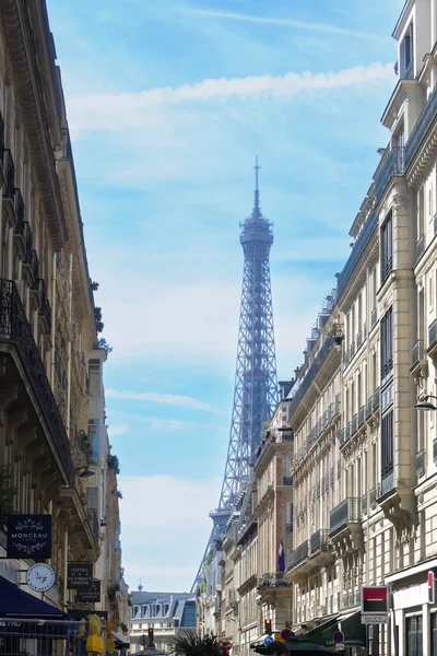 Paris France July 2022 Haussmann Style Buildings Perspective Historical Monument — Fotografia de Stock