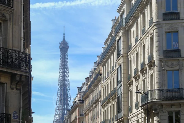 Paris France July 2022 Haussmann Style Buildings Perspective Historical Monument — Fotografia de Stock