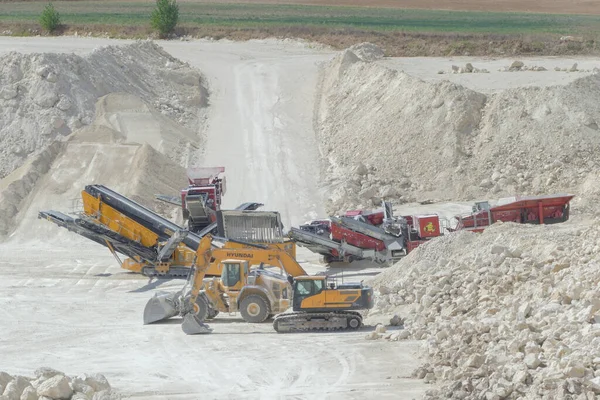 Buthiers França Agosto 2022 Sítio Roncevaux Areia Pedreira Mineral Com — Fotografia de Stock