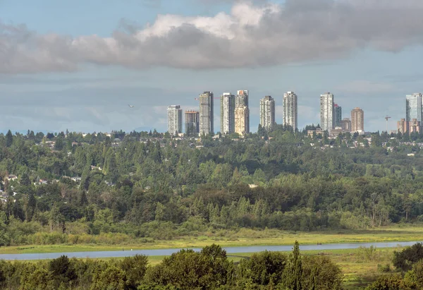 Krajobraz Miasta Pogodny Letni Poranek Vancouver — Zdjęcie stockowe