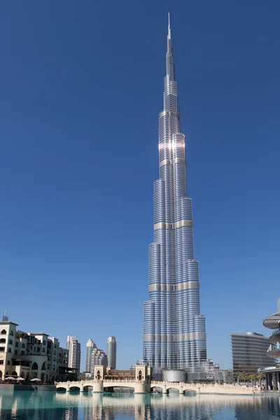 Verenigde Arabische Emiraten, dubai, burj khalifa toren — Stockfoto