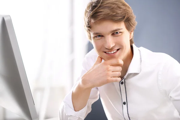 Young man of success — Stock Photo, Image