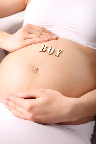 Pregnancy belly — Stock Photo, Image