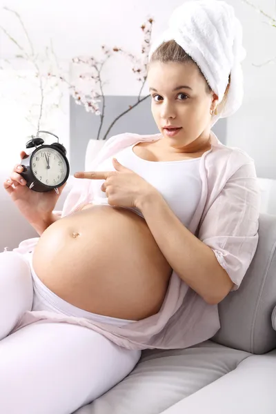 It's time - Fear of childbirth — Stock Photo, Image