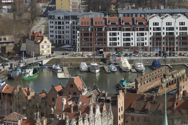 Doca de barco em Gdansk — Fotografia de Stock