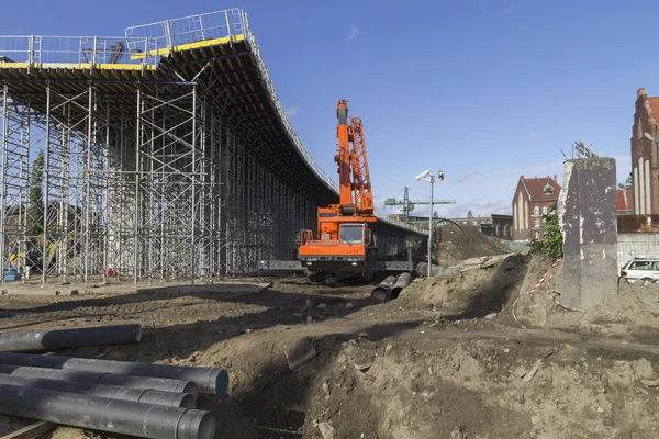 Výstavba mostu — Stock fotografie