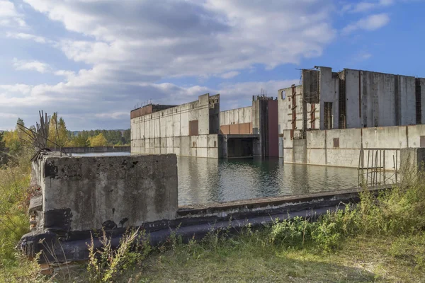 Opuszczonej elektrowni jądrowej — Zdjęcie stockowe