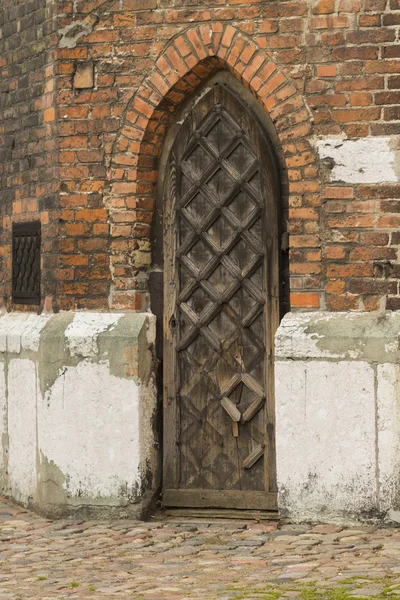 Antique wooden door — Stock Photo, Image