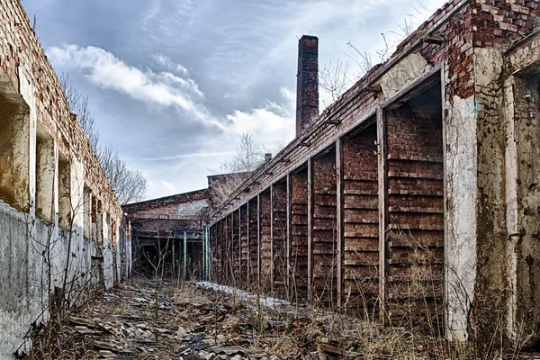 A fábrica abandonada — Fotografia de Stock