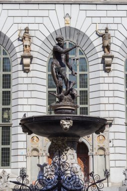 Gdansk 'taki neptün çeşmesi