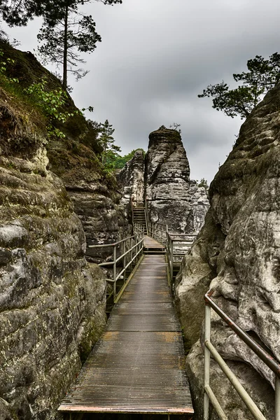 Pedras em Bastei — Fotografia de Stock