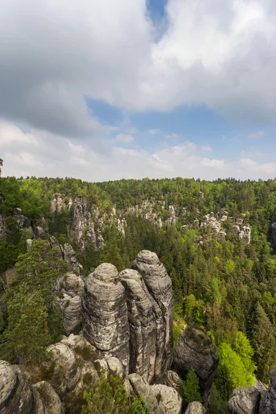 Rocks in Bastei — Stock Photo, Image