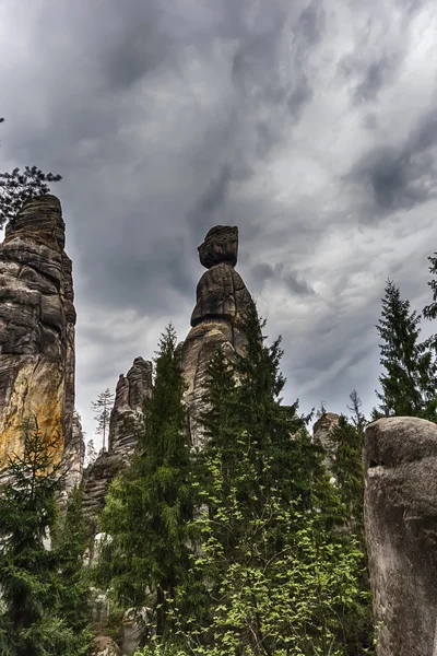 Adrspach - città di roccia — Foto Stock