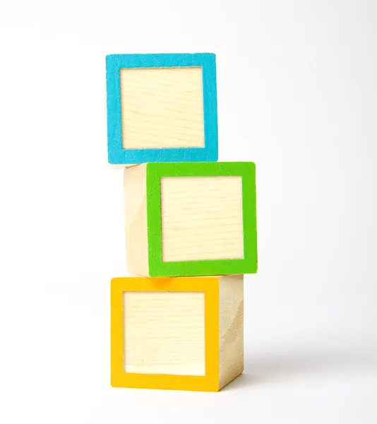 Blank wooden blocks — Stock Photo, Image