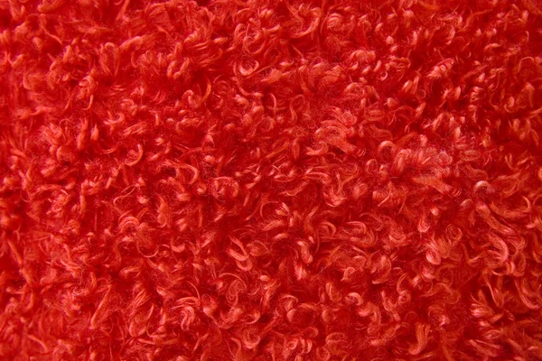 Textura de alfombra de shag rojo — Foto de Stock