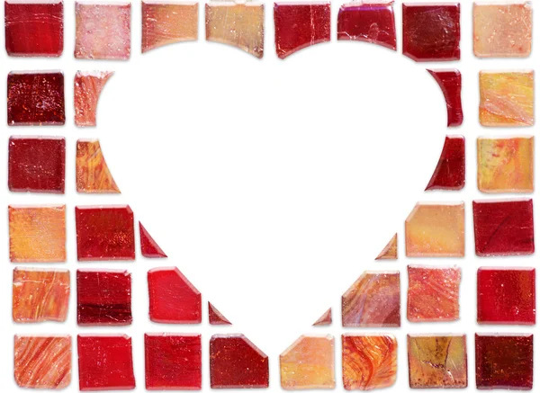 Ceramic tile heart — Stock Photo, Image