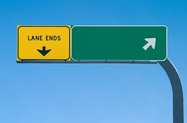 Blank freeway sign — Stock Photo, Image