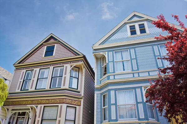 San Francisco Victoria homes Telifsiz Stok Fotoğraflar