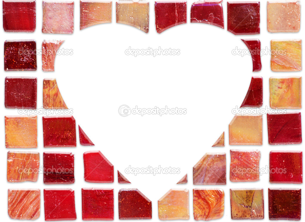 Ceramic tile heart