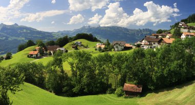 Beautiful panorama of Liechtenstein clipart