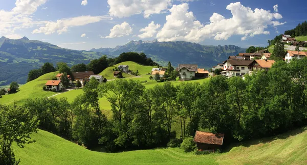 Schönes panorama von liechtenstein — Stockfoto