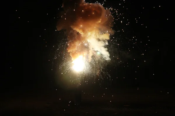 Explosion dans l'ancienne salle Images De Stock Libres De Droits