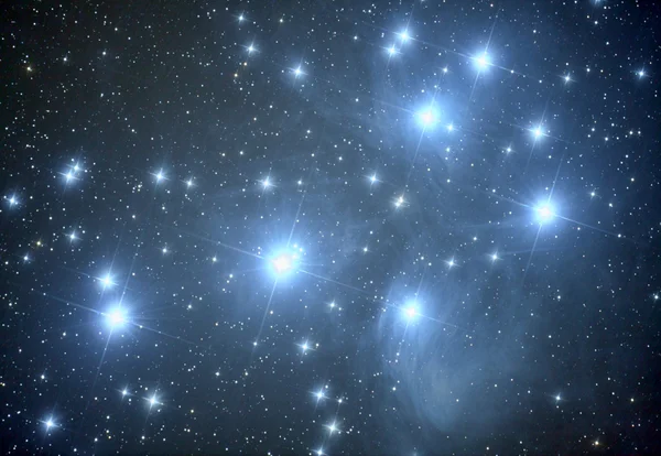 Pleiade M45 nebuloasă — Fotografie, imagine de stoc