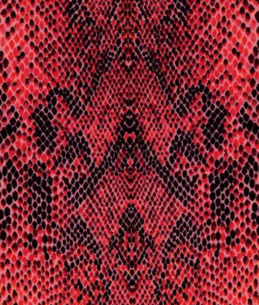 Czerwonej wężowej skóry z wzór — Zdjęcie stockowe