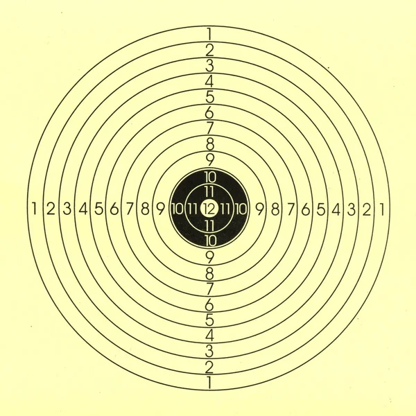 Yellow shooting target — Stock Photo, Image