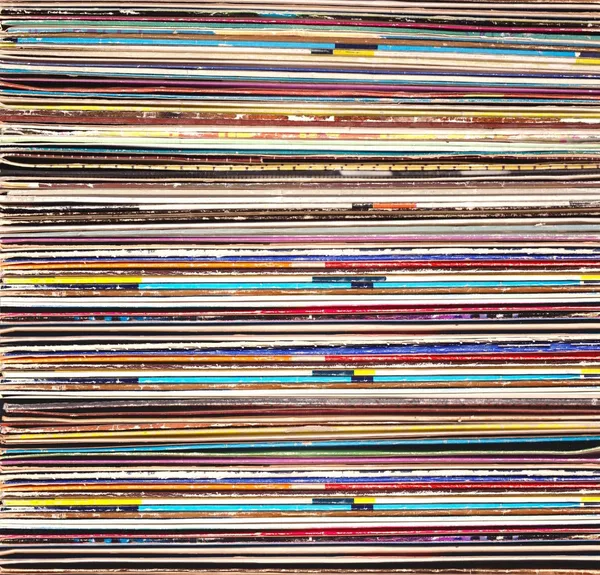 arka planı renkli vinil kayıtlar