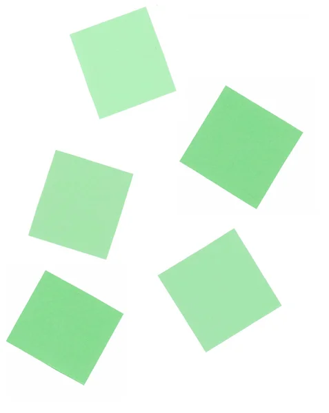 White background with paper stickers