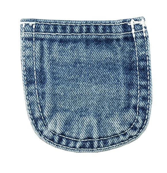 Blue Jeans Tasche isoliert auf weiß — Stockfoto