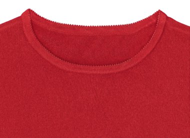 kırmızı t-shirt üzerinde beyaz izole