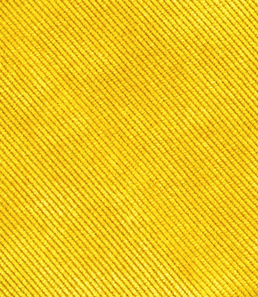 Giallo costine velluto a coste texture sfondo — Foto Stock